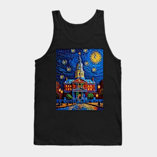 Independence Hall im starry night Tank Top